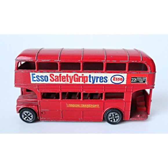 Vintage Dinky Toys Double Decker Bus Fire Truck & Buddy L Bus - Picture 2 of 6